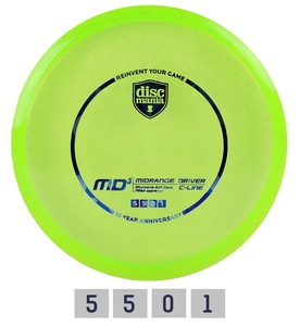 Diskgolfo diskas Midrange Driver C-LINE Green